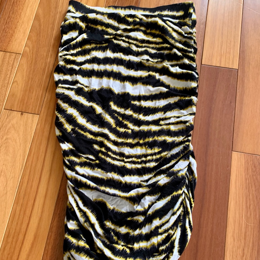 Express Knee-Length Animal Print Skirt, Size XS